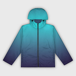 Ветровка с капюшоном женская Подводный градиент, цвет: 3D-черный
