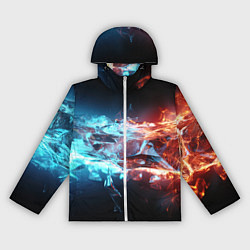 Женская ветровка Лед и пламя абстракция