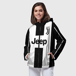 Ветровка с капюшоном женская Juventus collection, цвет: 3D-черный — фото 2