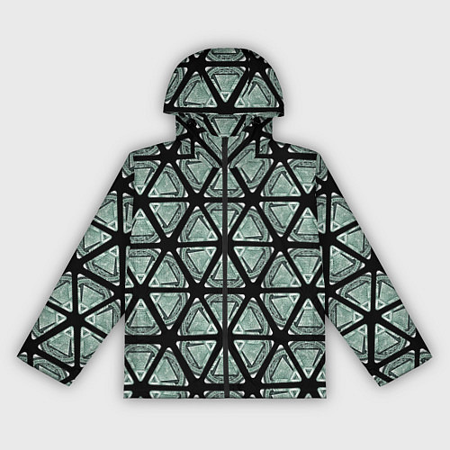 Женская ветровка Глаз в пирамиде как калейдоскоп / 3D-Черный – фото 1