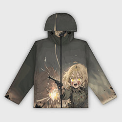 Женская ветровка Девушка с пистолетом