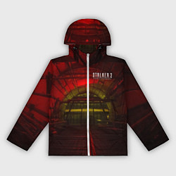 Ветровка с капюшоном женская STALKER 2 подземная лаборатория, цвет: 3D-белый