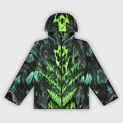 Ветровка с капюшоном женская Green slime, цвет: 3D-черный