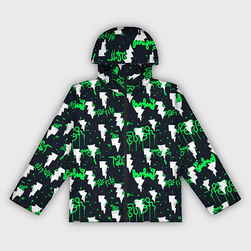Женская ветровка Узорчатые каракули / 3D-Черный – фото 1