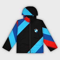Ветровка с капюшоном женская BMW line, цвет: 3D-черный
