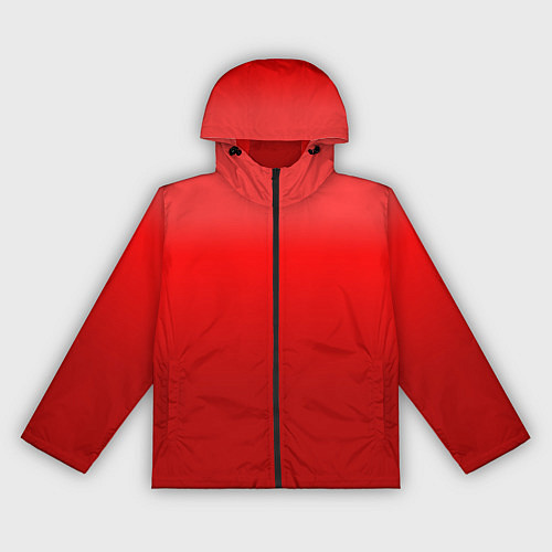 Женская ветровка Кроваво-красный градиент / 3D-Черный – фото 1