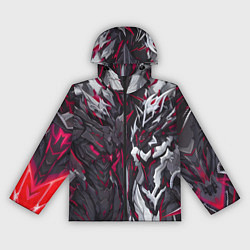 Ветровка с капюшоном женская Адская броня, цвет: 3D-черный