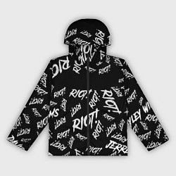 Ветровка с капюшоном женская Paramore alllogo, цвет: 3D-черный