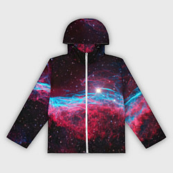 Ветровка с капюшоном женская Uy scuti star - neon space, цвет: 3D-белый
