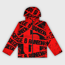 Ветровка с капюшоном женская Rainbox six краски, цвет: 3D-черный