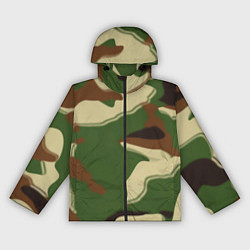 Ветровка с капюшоном женская Камуфляжная текстура, цвет: 3D-черный