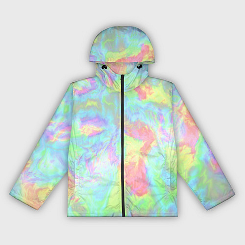 Женская ветровка Абстракция смесь красок / 3D-Черный – фото 1