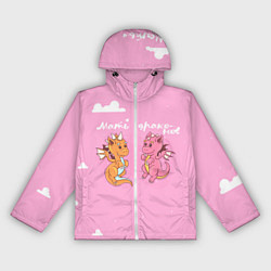 Ветровка с капюшоном женская Мать драконов для пары, цвет: 3D-белый