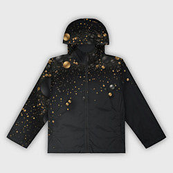 Ветровка с капюшоном женская Золотая пыль, цвет: 3D-черный