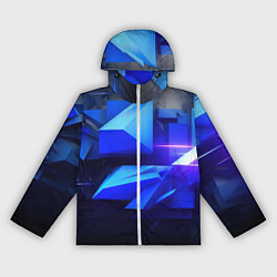 Женская ветровка Black blue background abstract