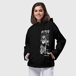 Ветровка с капюшоном женская NoSolo Leveling, цвет: 3D-черный — фото 2