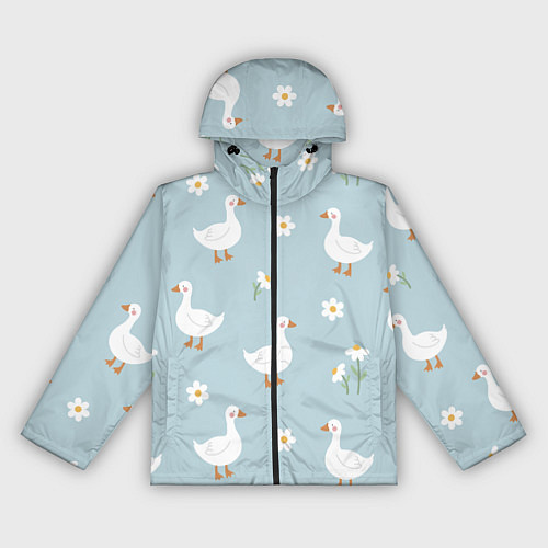 Женская ветровка Гусиный узор / 3D-Черный – фото 1