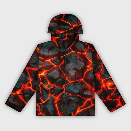 Женская ветровка Трещины лавы / 3D-Черный – фото 1