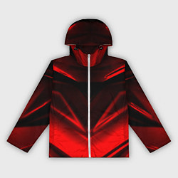 Ветровка с капюшоном женская Geometry stripes line, цвет: 3D-белый