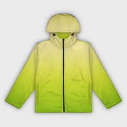 Женская ветровка Градиент лимонный жёлто-салатовый