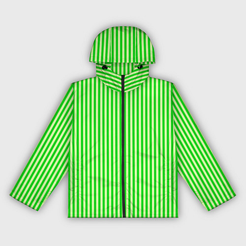 Женская ветровка Полосатый салатовый / 3D-Черный – фото 1