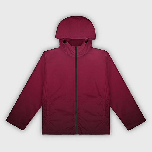 Женская ветровка Градиент тёмный вишнёвый / 3D-Черный – фото 1