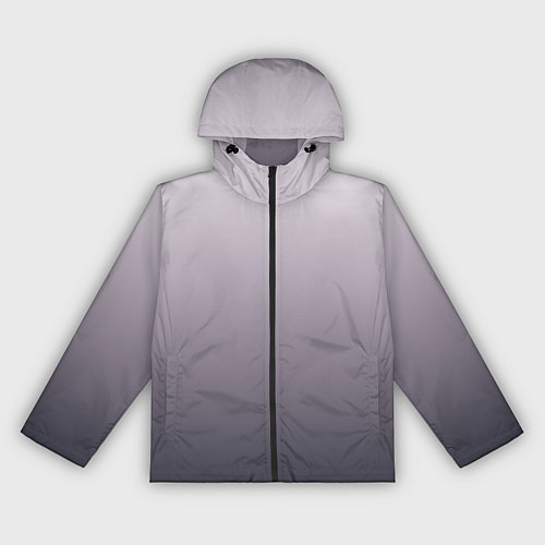 Женская ветровка Бледный серо-пурпурный градиент / 3D-Черный – фото 1