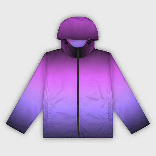Женская ветровка Градиент чёрно-сиреневый / 3D-Черный – фото 1