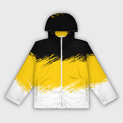 Ветровка с капюшоном женская Имперский флаг России штриховка, цвет: 3D-белый