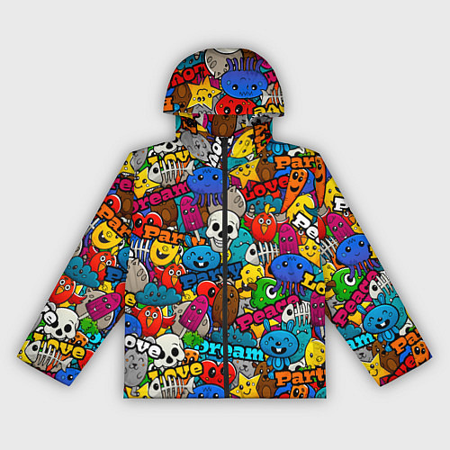 Женская ветровка Dream love party / 3D-Черный – фото 1