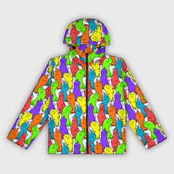 Ветровка с капюшоном женская Весёлые цветные презервативы, цвет: 3D-черный