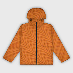 Ветровка с капюшоном женская Кожа баскетбольного мяча, цвет: 3D-черный