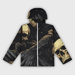 Ветровка с капюшоном женская Останки падших ангелов, цвет: 3D-белый