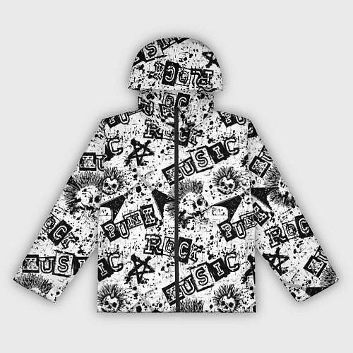 Женская ветровка Панк-рок музыка / 3D-Черный – фото 1