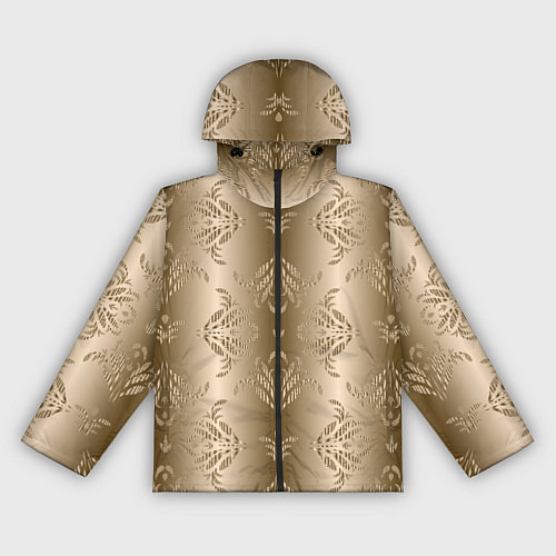 Женская ветровка Коричневый градиент с узором / 3D-Черный – фото 1