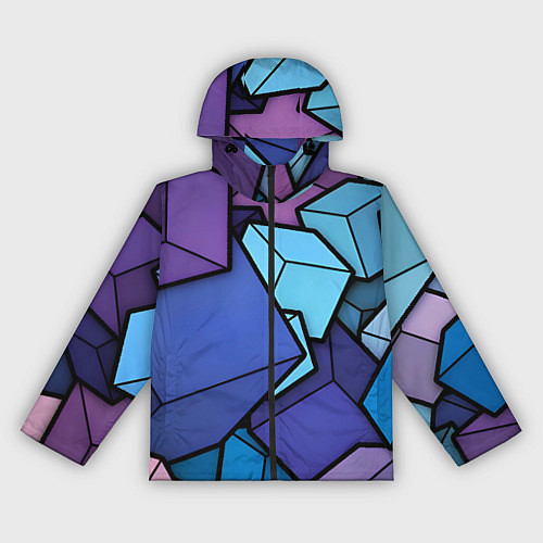 Женская ветровка Куб / 3D-Черный – фото 1