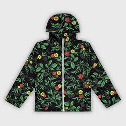 Ветровка с капюшоном женская Славянский летний узор, цвет: 3D-белый