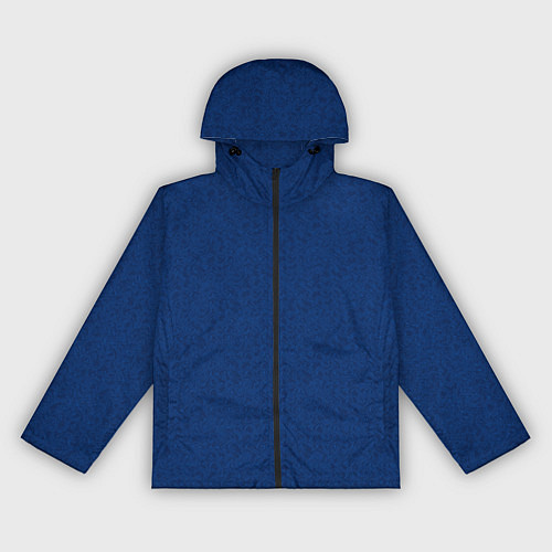 Женская ветровка Классический синий однотонный текстурированный / 3D-Черный – фото 1