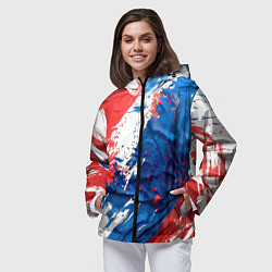 Ветровка с капюшоном женская Im from Russia, цвет: 3D-черный — фото 2