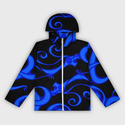 Ветровка с капюшоном женская Призрачное тату дракона, цвет: 3D-белый
