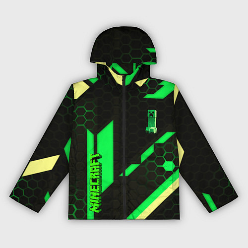 Женская ветровка Minecraft creeper game pattern / 3D-Черный – фото 1