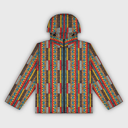 Женская ветровка Африканские полоски / 3D-Черный – фото 1