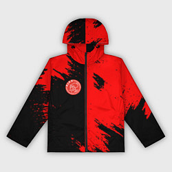 Ветровка с капюшоном женская Ajax sport color red, цвет: 3D-черный