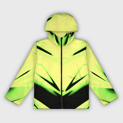 Женская ветровка Geometry stripes кислотный стиль / 3D-Черный – фото 1