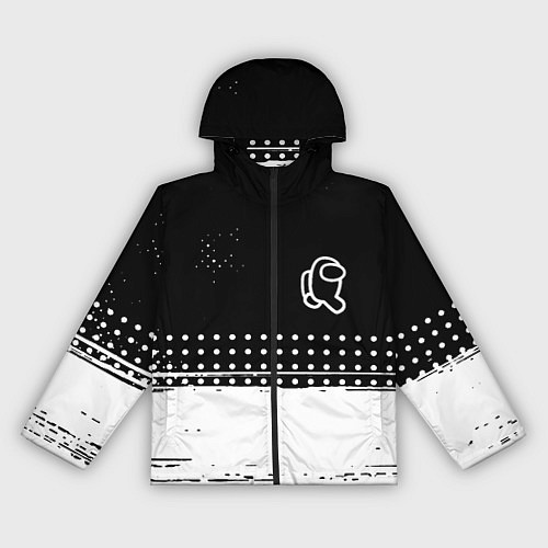 Женская ветровка Among us геометрия / 3D-Черный – фото 1