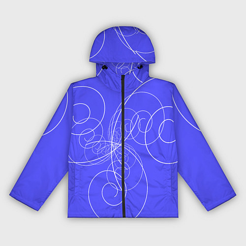 Женская ветровка Спирали расходящиеся в стороны / 3D-Черный – фото 1