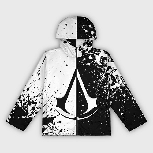 Женская ветровка Assasins Creed - black and white / 3D-Черный – фото 1