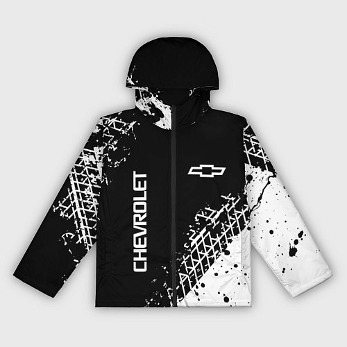 Женская ветровка Шевроле: следы от шин / 3D-Черный – фото 1