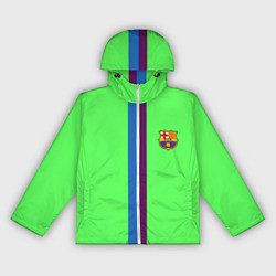 Ветровка с капюшоном женская Barcelona fc sport line, цвет: 3D-белый