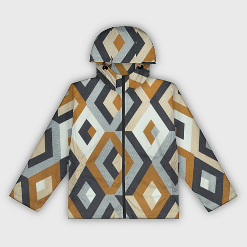 Женская ветровка Ромбы эскада / 3D-Черный – фото 1